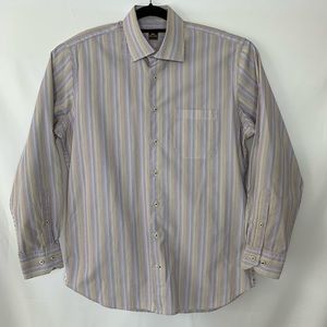 PETER MILLAR Men’s Striped Button Front Shirt